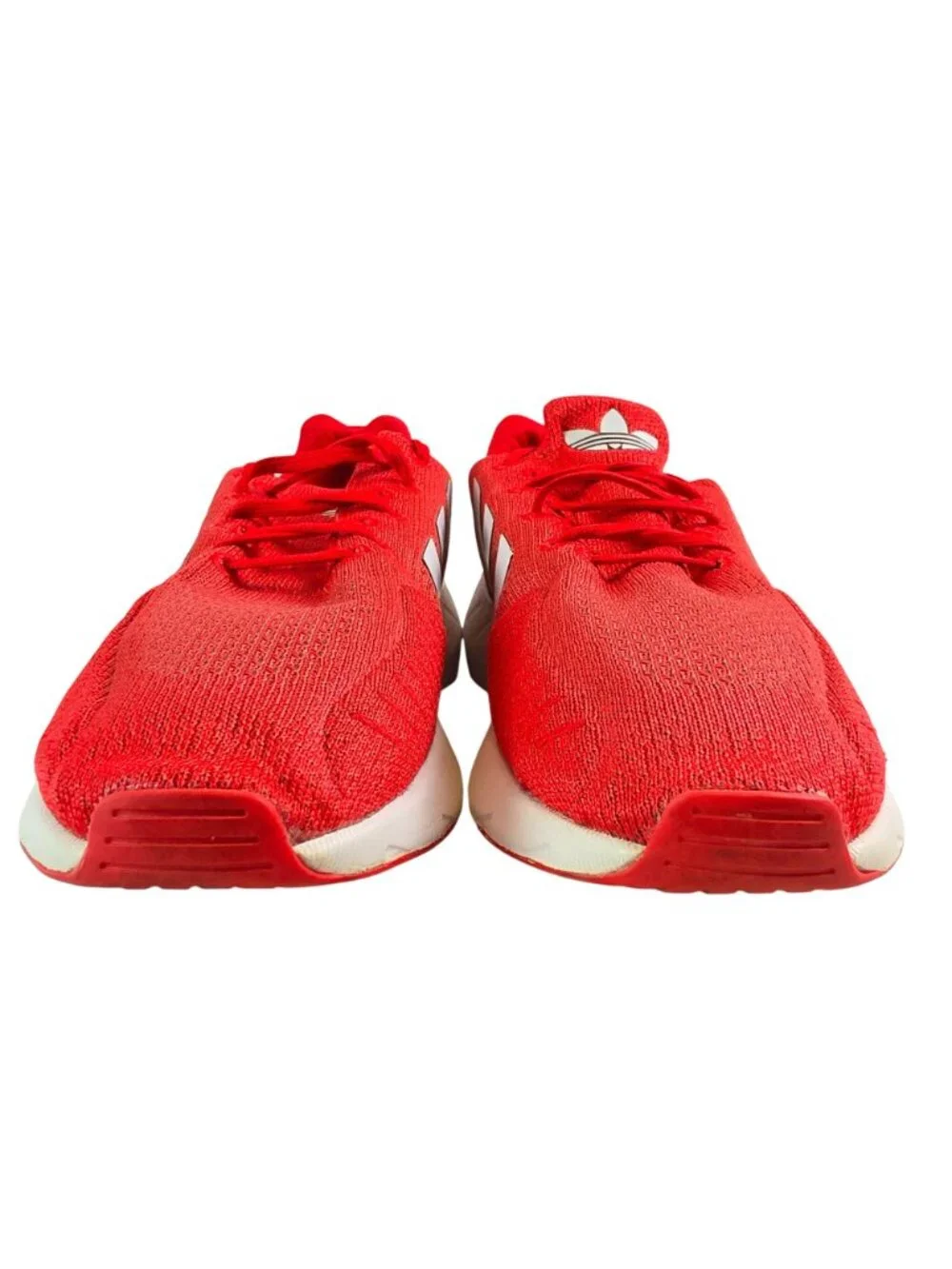 Adidas Swift Run 22 Sneakers Mens 10 Vivid Red White Mesh Lace Up Comfort Shoes